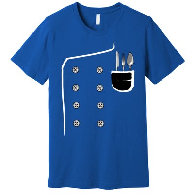 Chef Jacket Chef Costume Cook Cooking Funny Chef Gift Premium T-Shirt