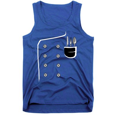 Chef Jacket Chef Costume Cook Cooking Funny Chef Gift Tank Top