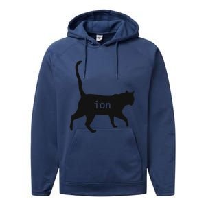 Cation Joke Cute Science Cat Funny Chemistry Teacher Gift Performance Fleece Hoodie