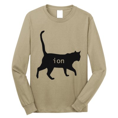 Cation Joke Cute Science Cat Funny Chemistry Teacher Gift Long Sleeve Shirt