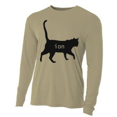 Cation Joke Cute Science Cat Funny Chemistry Teacher Gift Cooling Performance Long Sleeve Crew