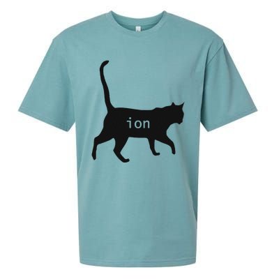 Cation Joke Cute Science Cat Funny Chemistry Teacher Gift Sueded Cloud Jersey T-Shirt