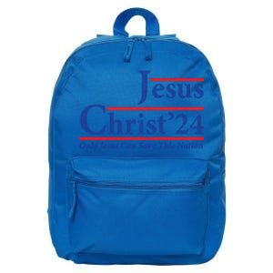 Cool Jesus Christ 2024 Only Jesus Can Save This Nation Gift 16 in Basic Backpack