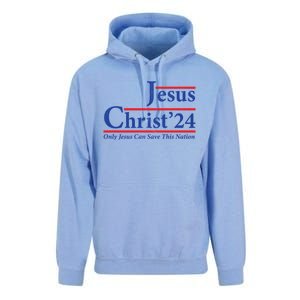 Cool Jesus Christ 2024 Only Jesus Can Save This Nation Gift Unisex Surf Hoodie