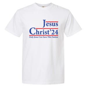 Cool Jesus Christ 2024 Only Jesus Can Save This Nation Gift Garment-Dyed Heavyweight T-Shirt