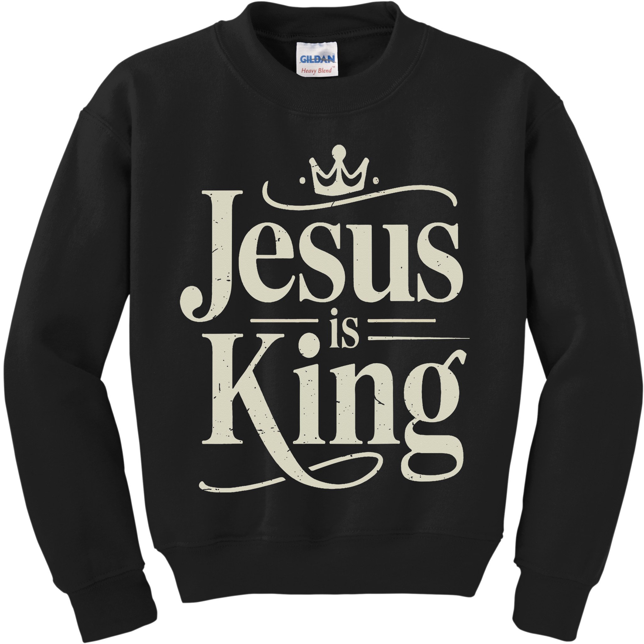 Christian Jesus Christ Is King God Son Kids Sweatshirt