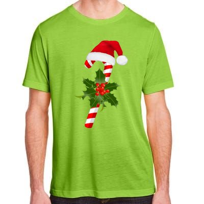 Christmas Jolly Candy Cane Adult ChromaSoft Performance T-Shirt