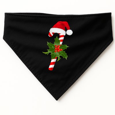 Christmas Jolly Candy Cane USA-Made Doggie Bandana