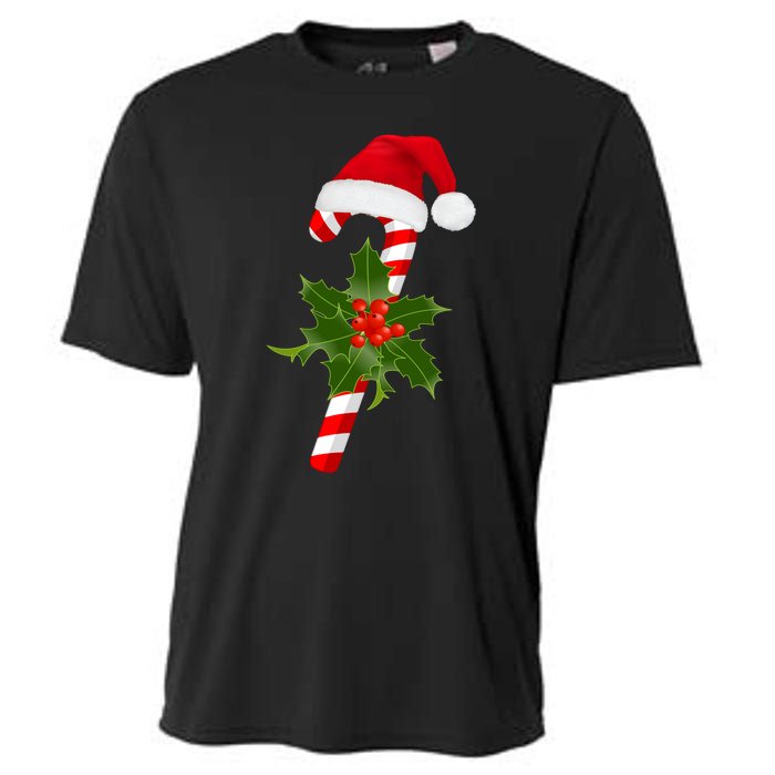 Christmas Jolly Candy Cane Cooling Performance Crew T-Shirt