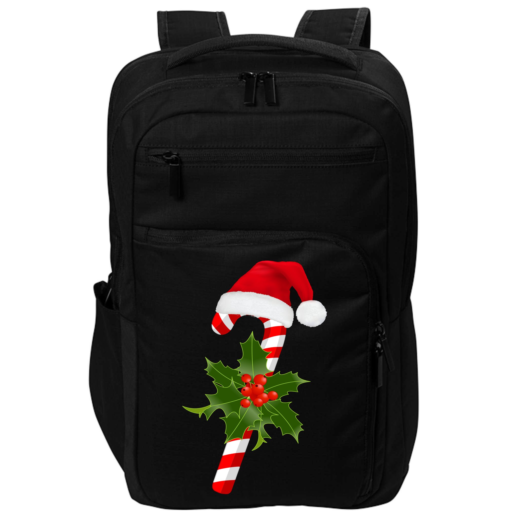 Christmas Jolly Candy Cane Impact Tech Backpack