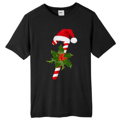 Christmas Jolly Candy Cane Tall Fusion ChromaSoft Performance T-Shirt