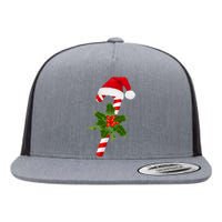 Christmas Jolly Candy Cane Flat Bill Trucker Hat