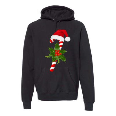 Christmas Jolly Candy Cane Premium Hoodie