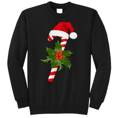 Christmas Jolly Candy Cane Tall Sweatshirt