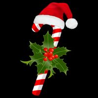 Christmas Jolly Candy Cane Tie-Dye T-Shirt