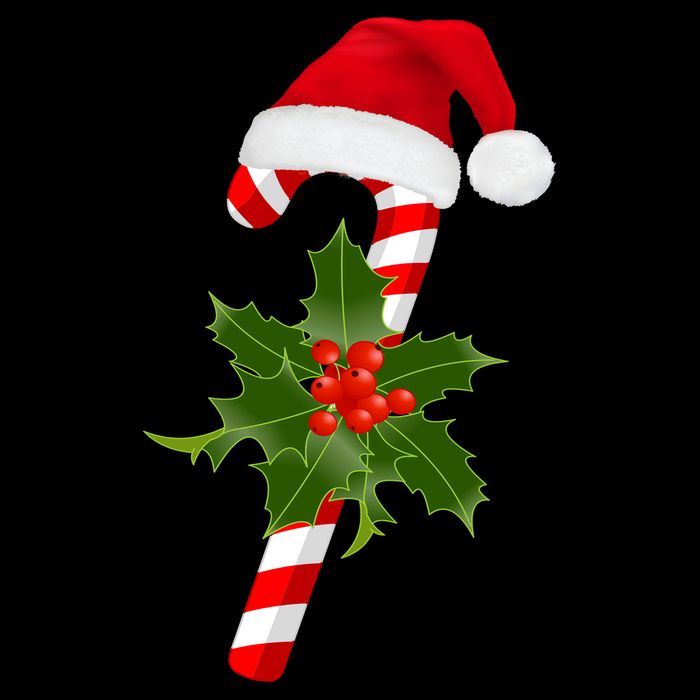 Christmas Jolly Candy Cane Tie-Dye T-Shirt