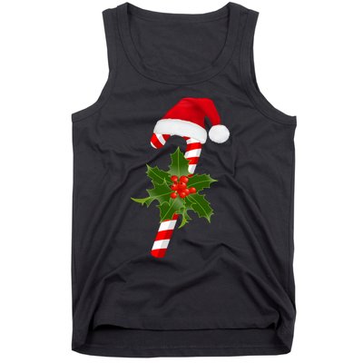 Christmas Jolly Candy Cane Tank Top