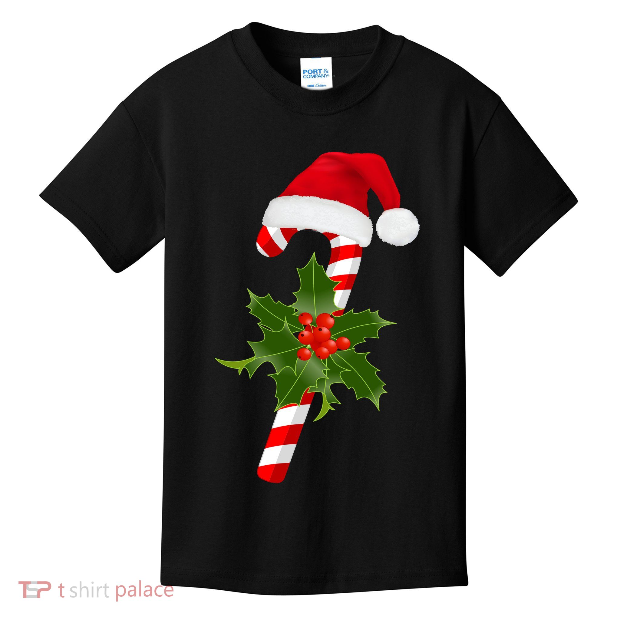 Christmas Jolly Candy Cane Kids T-Shirt