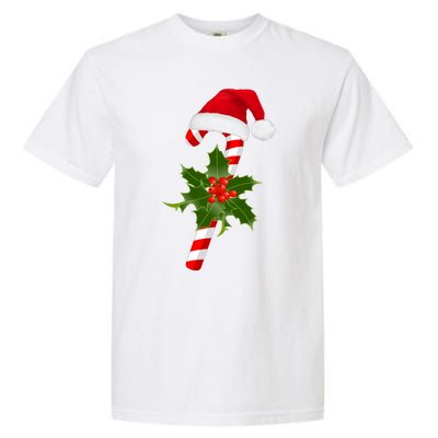 Christmas Jolly Candy Cane Garment-Dyed Heavyweight T-Shirt