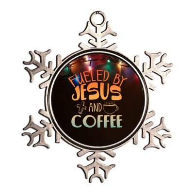 Cool Jesus Christian Jesus Coffee Lover Metallic Star Ornament