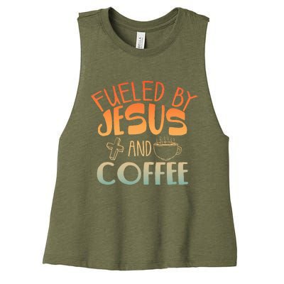 Cool Jesus Christian Jesus Coffee Lover Women's Racerback Cropped Tank