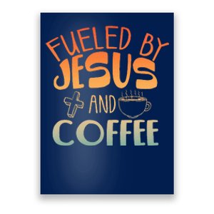 Cool Jesus Christian Jesus Coffee Lover Poster