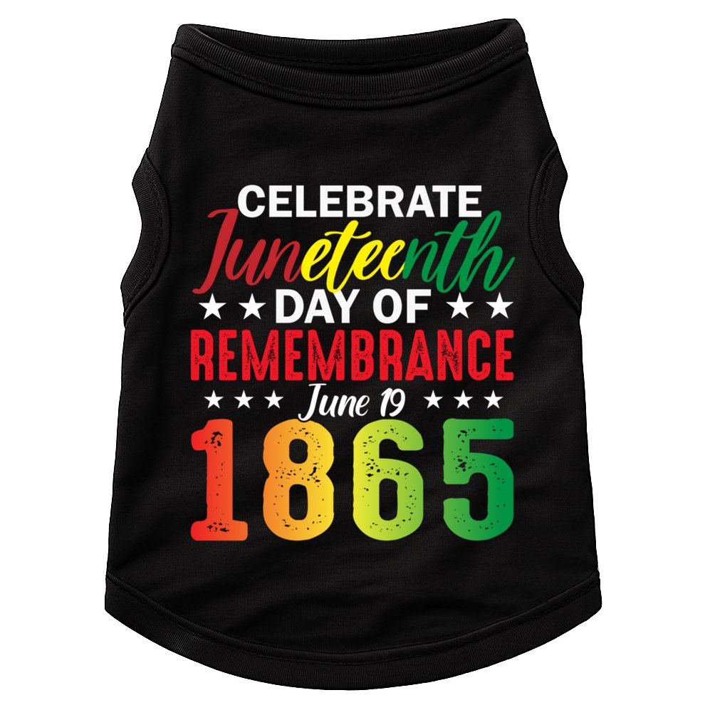 Celebrate Junenth Day Of Remembrance June 19 1865 Gift Doggie Tank