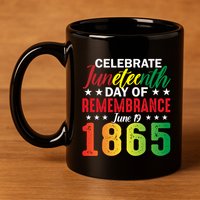 Celebrate Junenth Day Of Remembrance June 19 1865 Gift 11oz C Handle Ceramic Mug