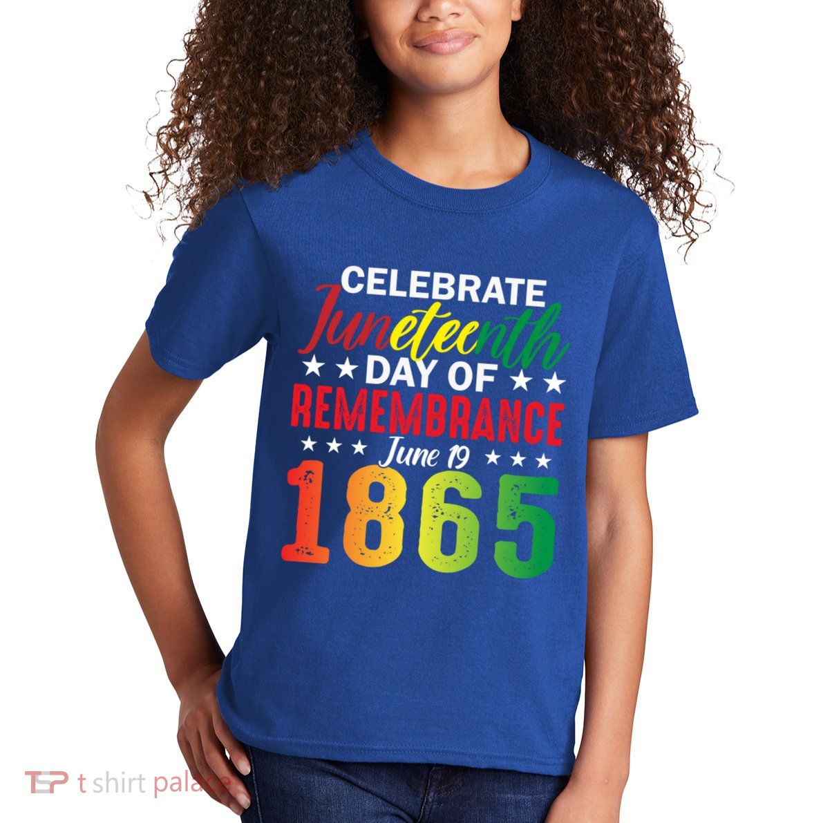 Celebrate Junenth Day Of Remembrance June 19 1865 Gift Kids T-Shirt
