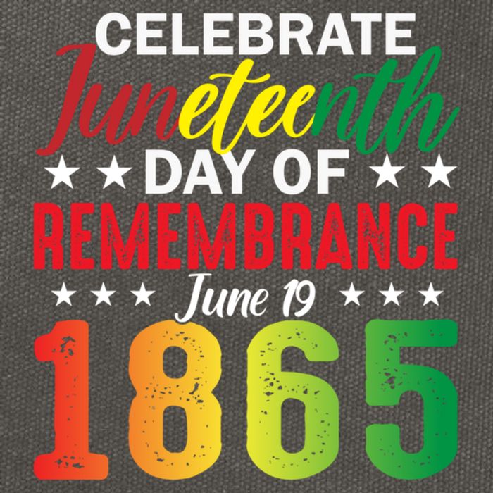 Celebrate Junenth Day Of Remembrance June 19 1865 Gift Cotton Canvas Backpack
