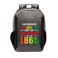 Celebrate Junenth Day Of Remembrance June 19 1865 Gift Vector Backpack