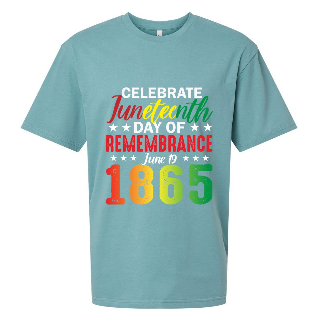 Celebrate Junenth Day Of Remembrance June 19 1865 Gift Sueded Cloud Jersey T-Shirt