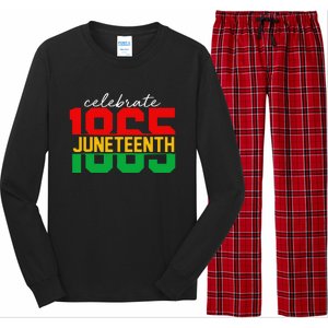 Celebrate Juneteeth Day 6 19 1865 Black Freedom 1865 Long Sleeve Pajama Set