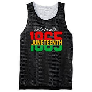 Celebrate Juneteeth Day 6 19 1865 Black Freedom 1865 Mesh Reversible Basketball Jersey Tank