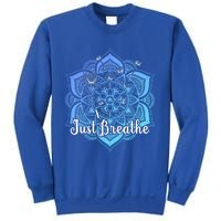 Cute Just Dandelion Tattoodesign Yoga Dala Breathe Vibes Gift Sweatshirt