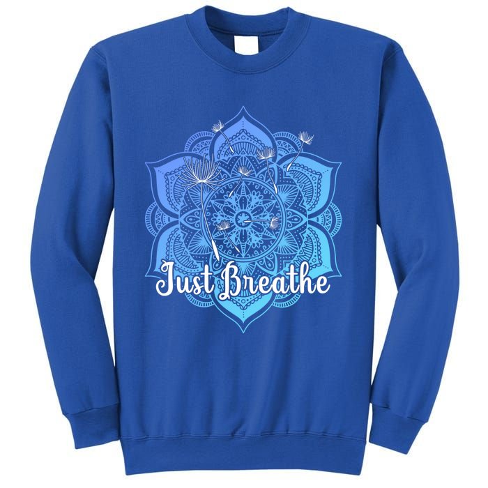 Cute Just Dandelion Tattoodesign Yoga Dala Breathe Vibes Gift Sweatshirt