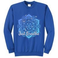 Cute Just Dandelion Tattoodesign Yoga Dala Breathe Vibes Gift Tall Sweatshirt