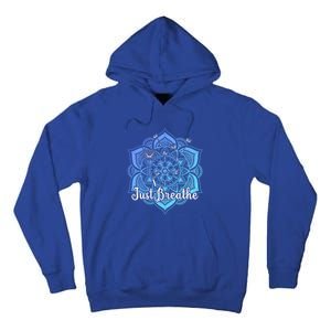 Cute Just Dandelion Tattoodesign Yoga Dala Breathe Vibes Gift Tall Hoodie