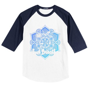 Cute Just Dandelion Tattoodesign Yoga Dala Breathe Vibes Gift Baseball Sleeve Shirt