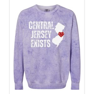 Central Jersey Does Exist Colorblast Crewneck Sweatshirt