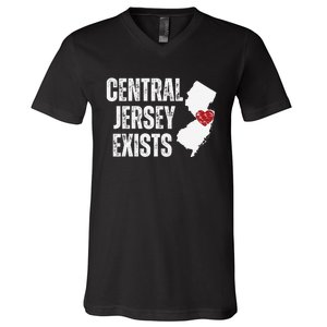 Central Jersey Does Exist V-Neck T-Shirt