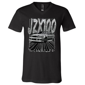 Chaser Jzx100 Drift V-Neck T-Shirt