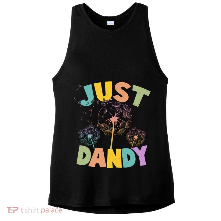 Cute Just Dandy Springtime Dandelions Ladies PosiCharge Tri-Blend Wicking Tank