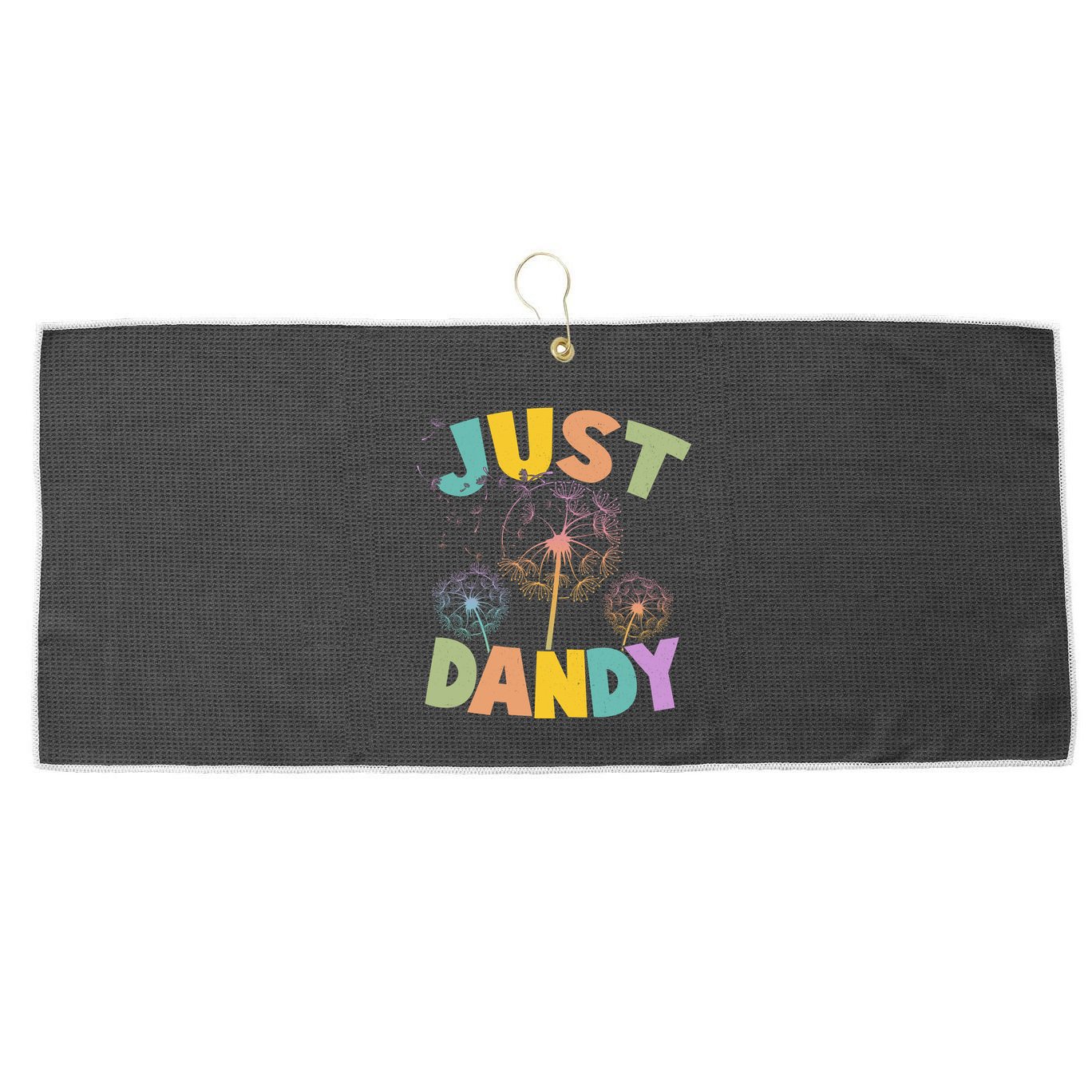 Cute Just Dandy Springtime Dandelions Large Microfiber Waffle Golf Towel