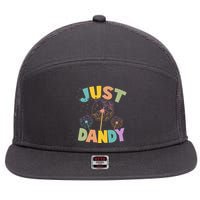 Cute Just Dandy Springtime Dandelions 7 Panel Mesh Trucker Snapback Hat