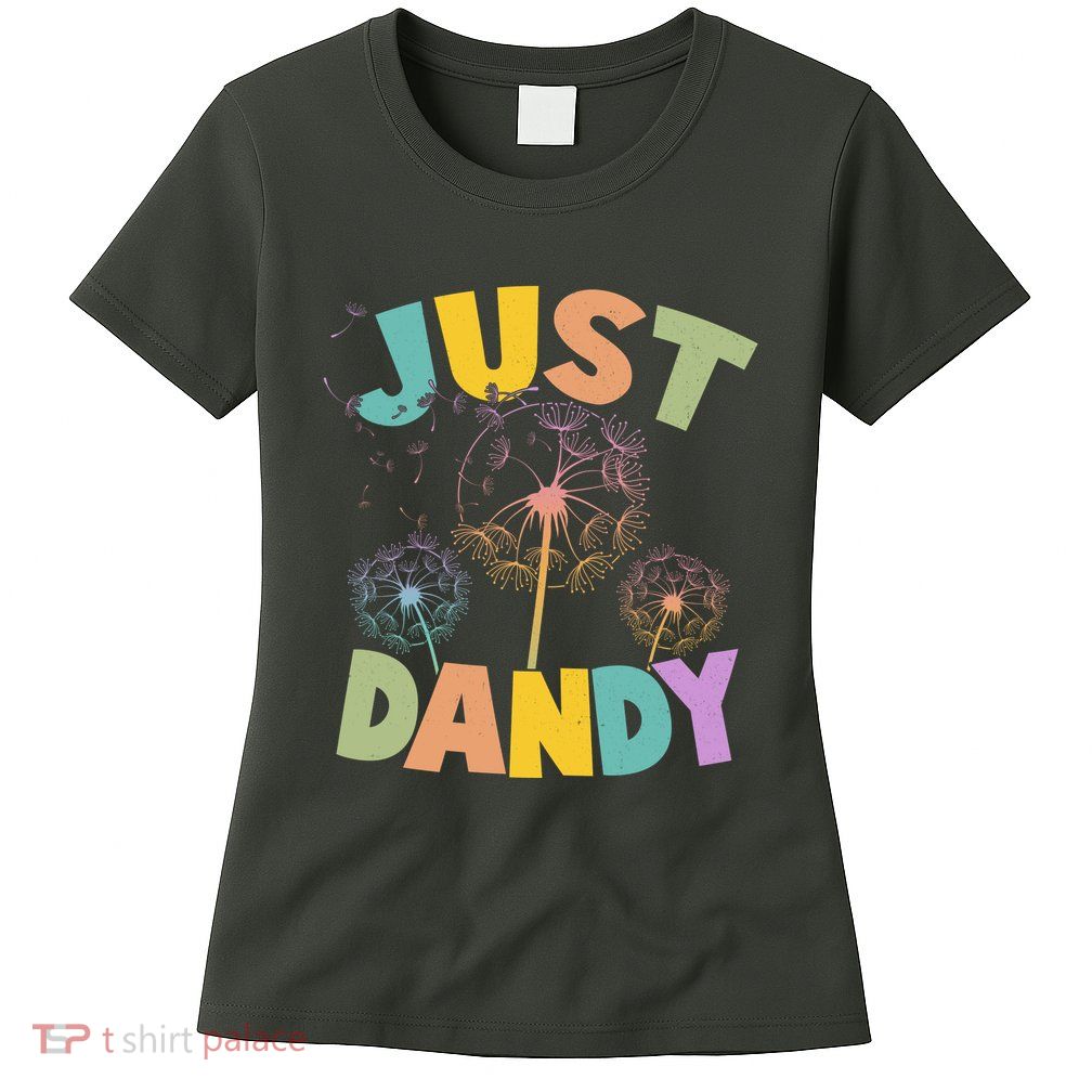 Cute Just Dandy Springtime Dandelions Womens T-Shirt