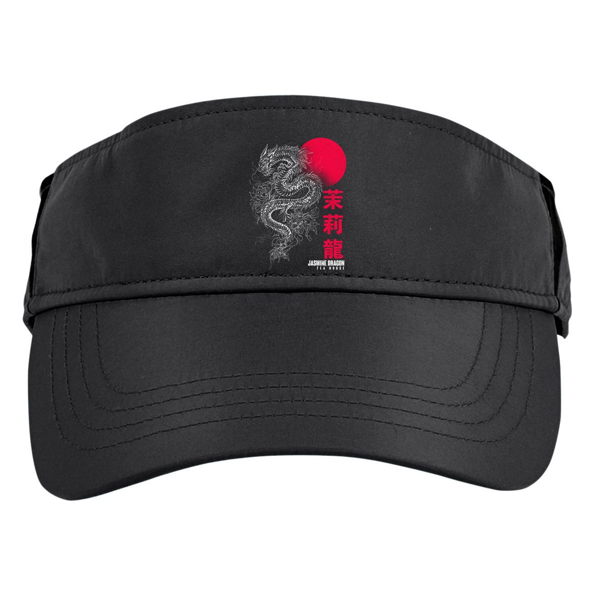 Cool Jasmine Dragon Tea House Adult Drive Performance Visor