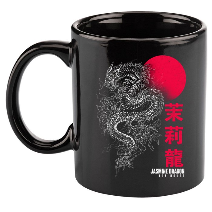 Cool Jasmine Dragon Tea House 11oz C Handle Ceramic Mug