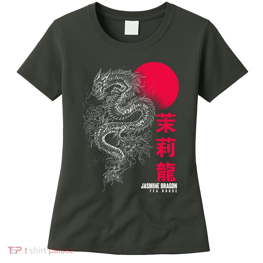 Cool Jasmine Dragon Tea House Womens T-Shirt