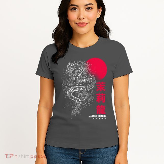 Cool Jasmine Dragon Tea House Womens T-Shirt